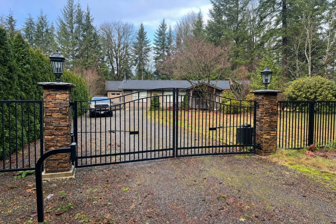 Automatic gate installation