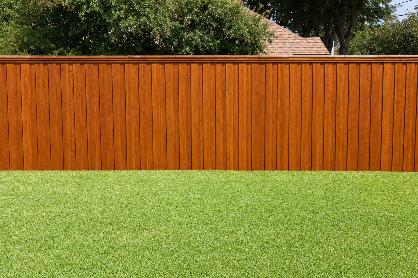 Fence staining and sealing